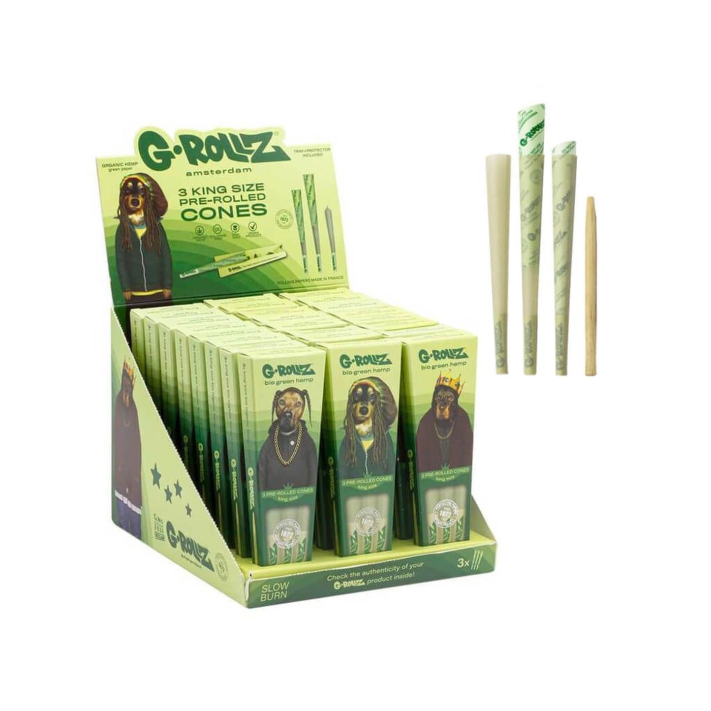 Grollz Conos King Size Green