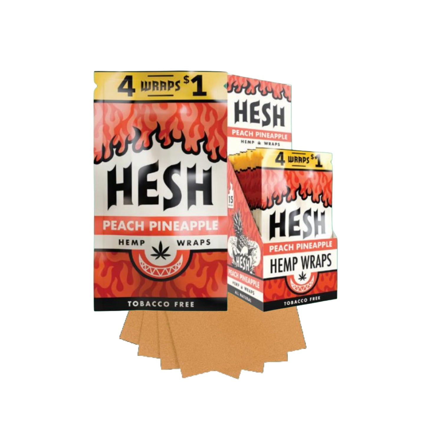 Hesh Hemp Wraps Peach Pineapple