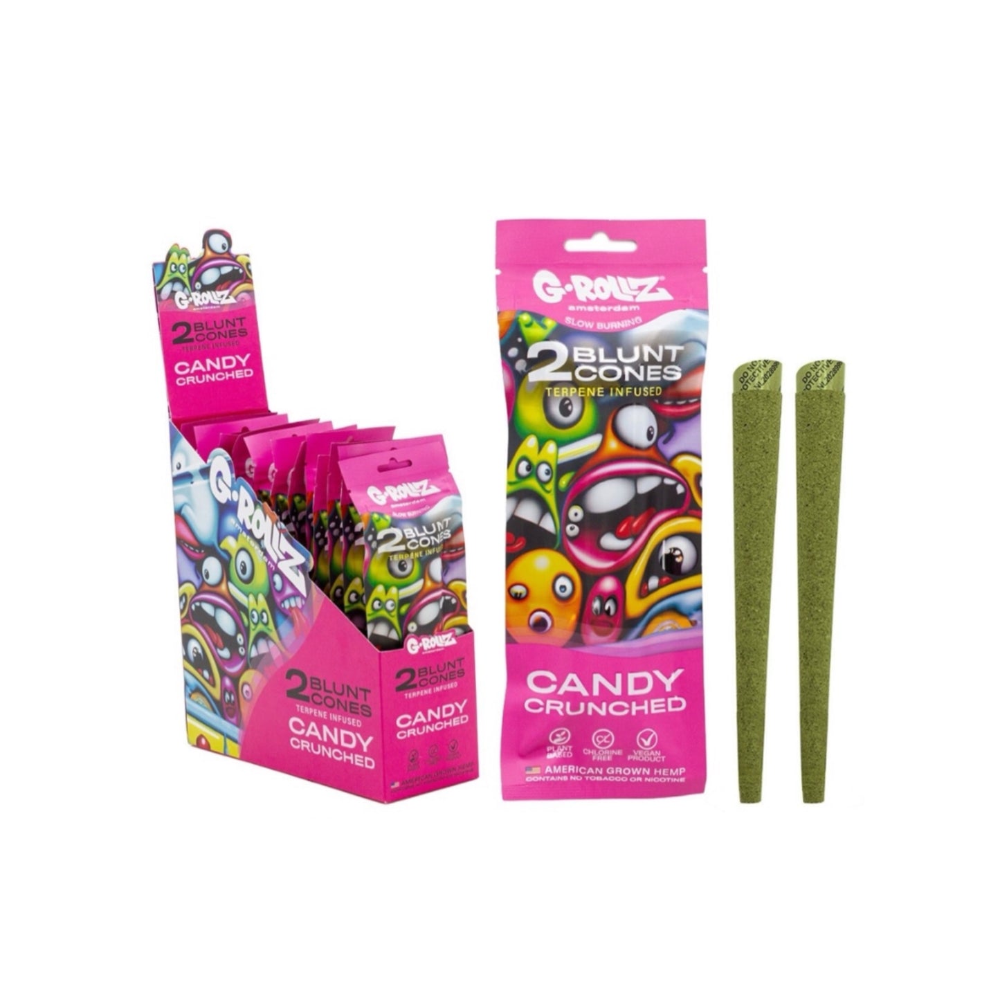 Grollz Terpenos Cones Candy Crunched