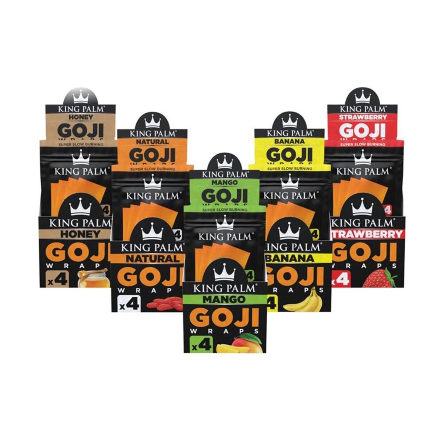 King Palm Wraps Goji Caja Surtida