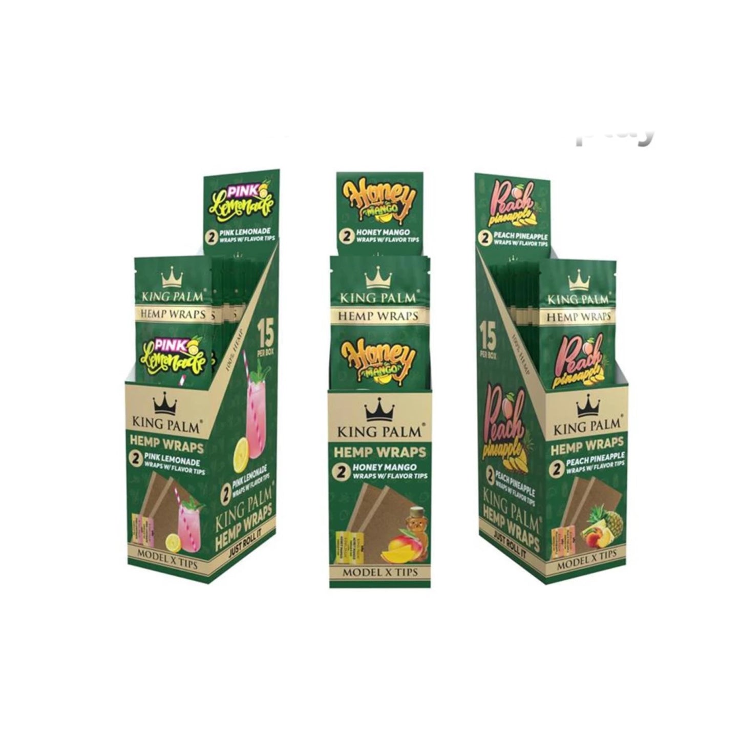 King Palm Wraps Hemp Caja Surtida