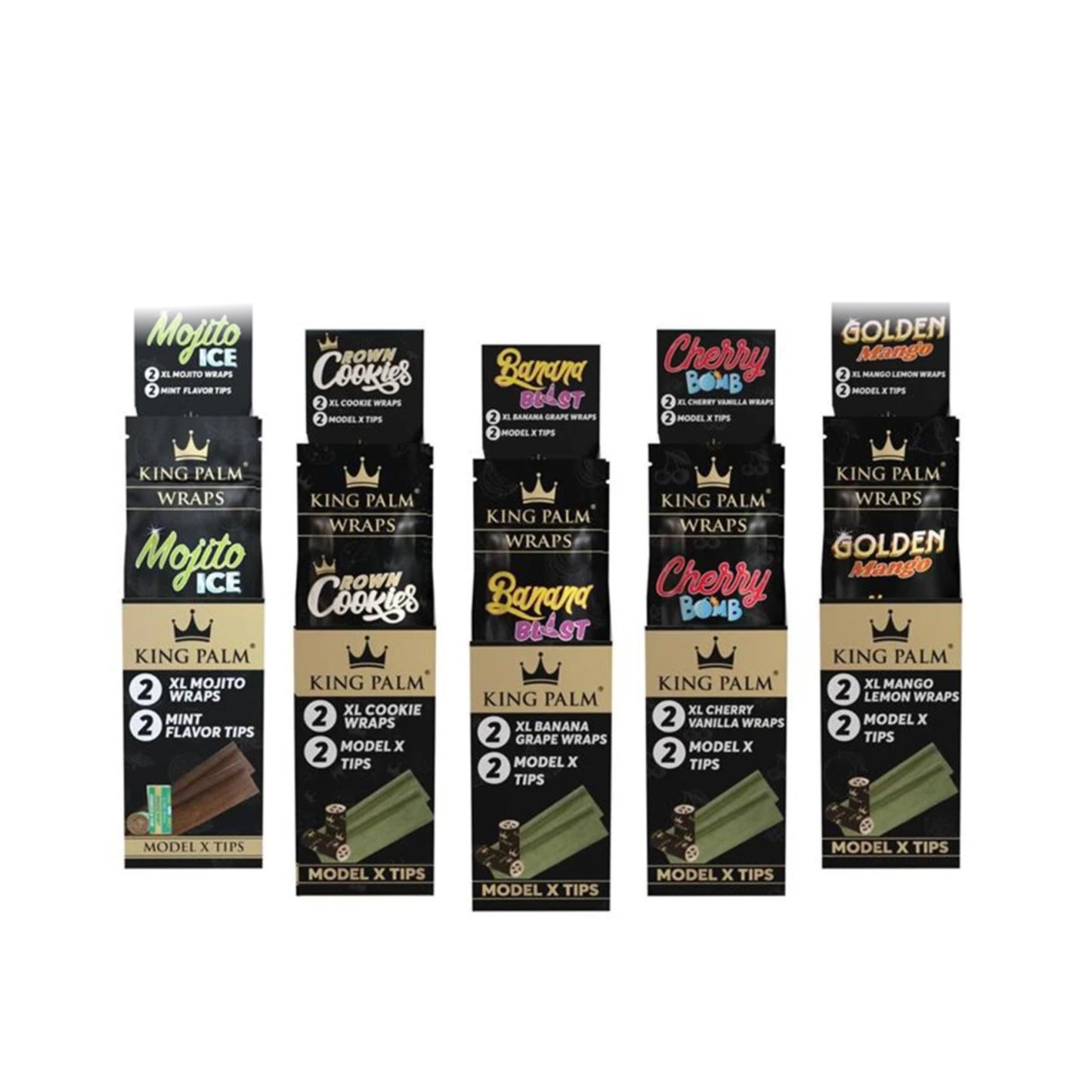 King Palm Wraps Caja Surtida