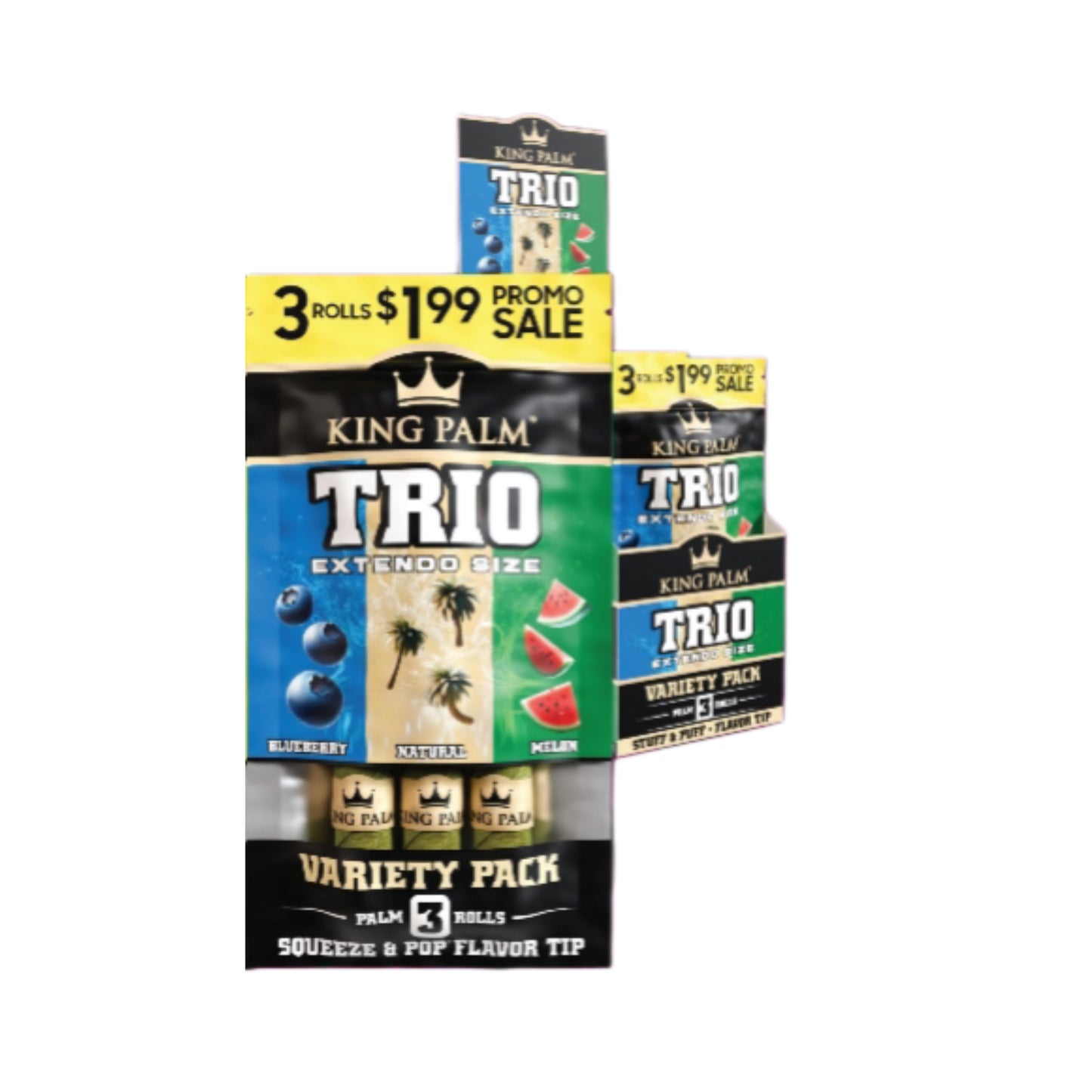 King Palm Trio Blueberry/Sandia