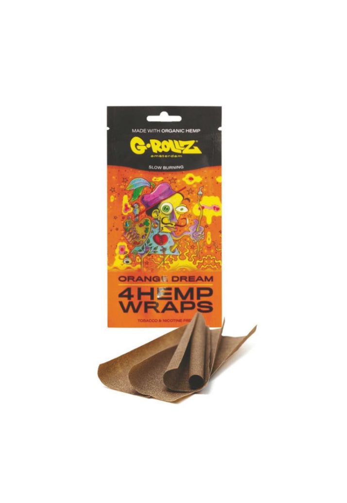 Grollz Hemp Wraps X4 Orange Dream