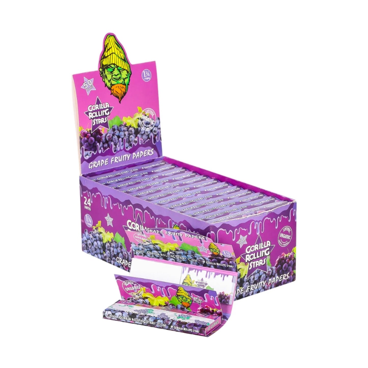Gorilla Star Sabor Uva + Tips 1 1/4