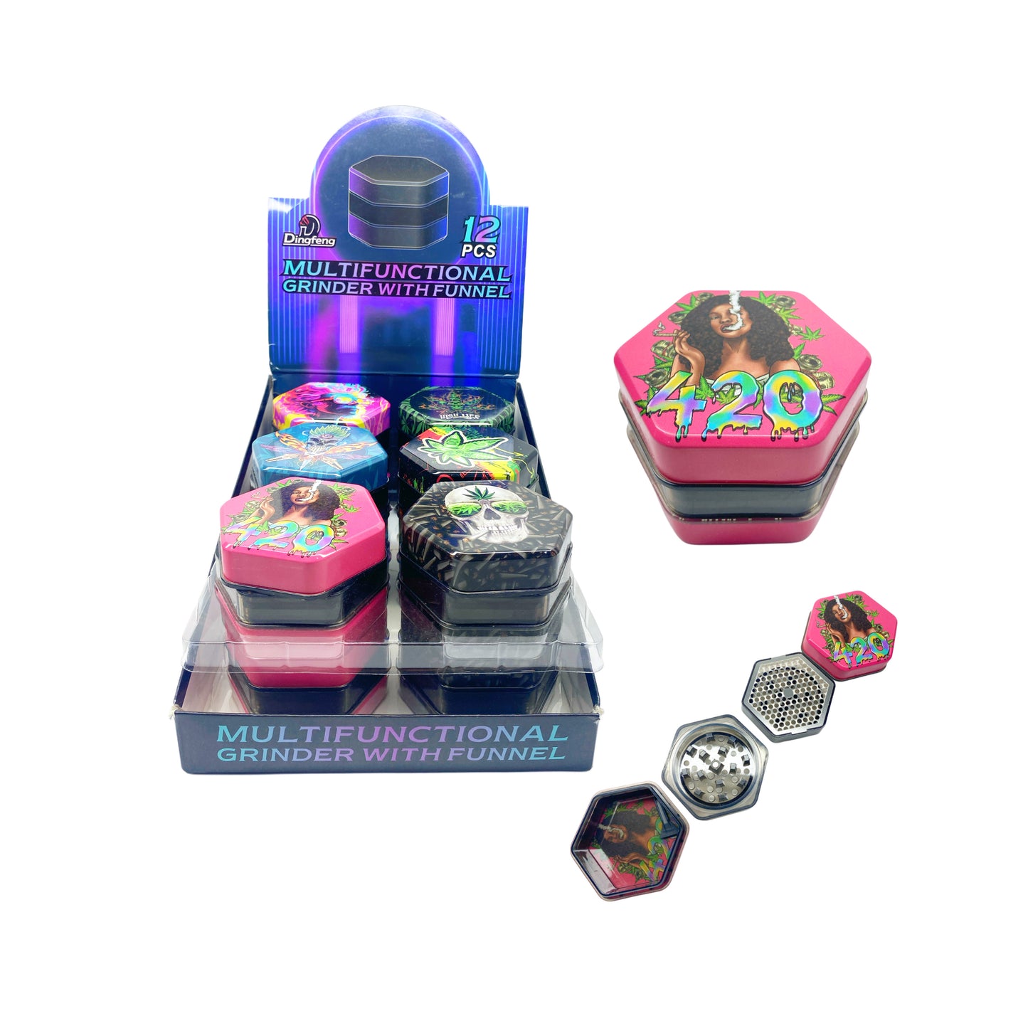 Grinder Hecagonal 60mm
