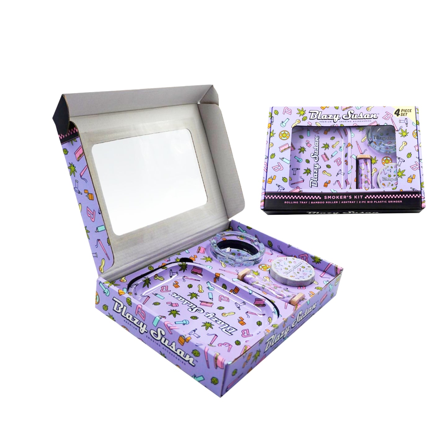 Blazy Susan Smokers Kit Purple Icons