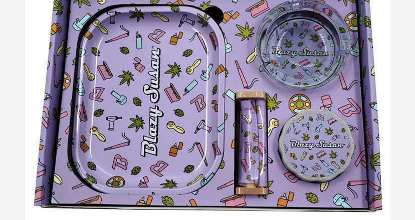 Blazy Susan Smokers Kit Purple Icons