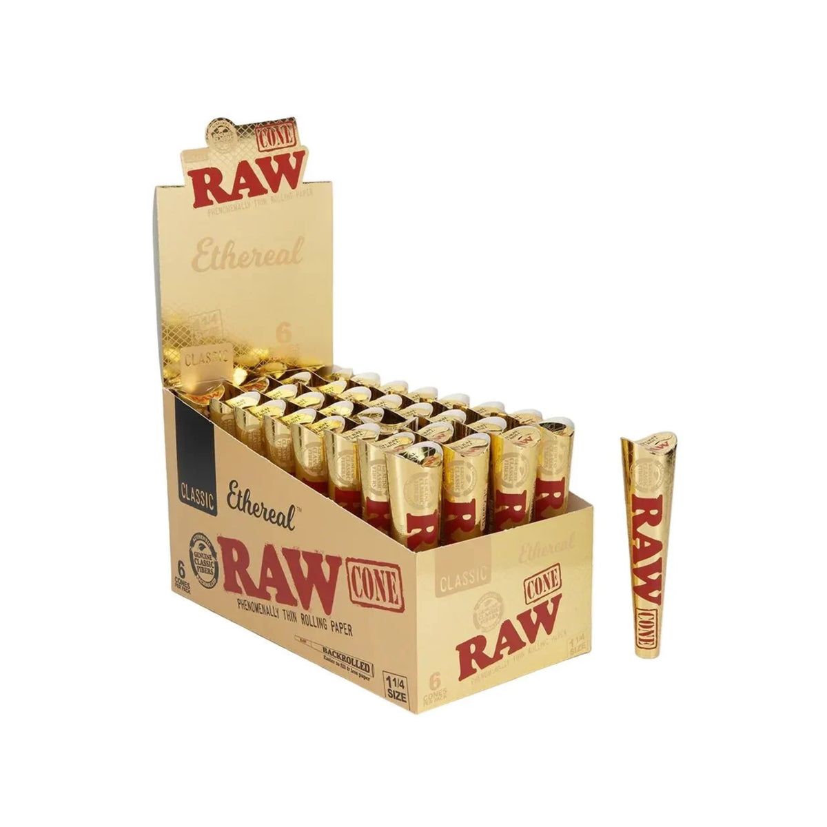 Raw Conos 1 1/4 X6