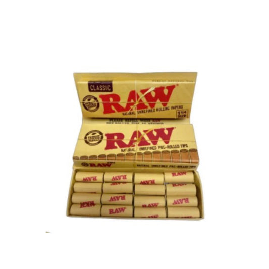 Raw 1 1/4 con filtros pre rolados