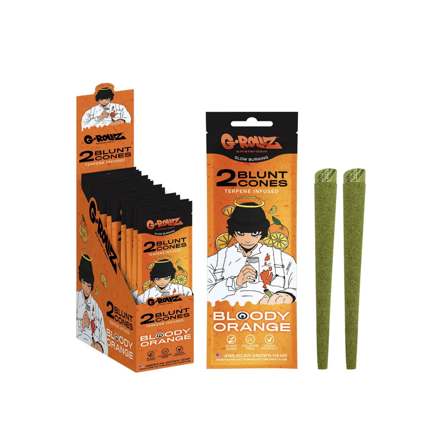 Grollz Cono Terpenos Bloody Orange