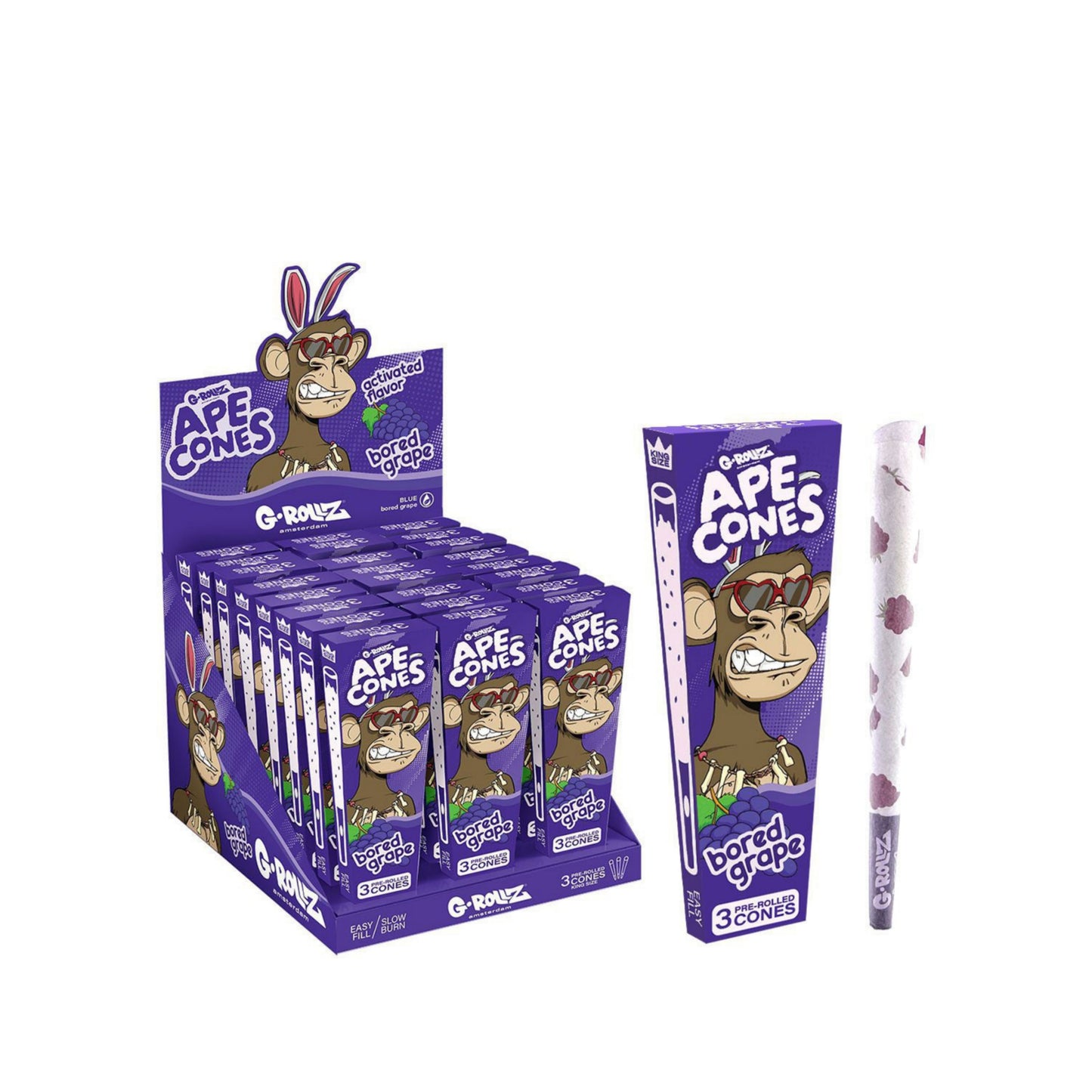 Grollz Pre Rolados King Size Uva