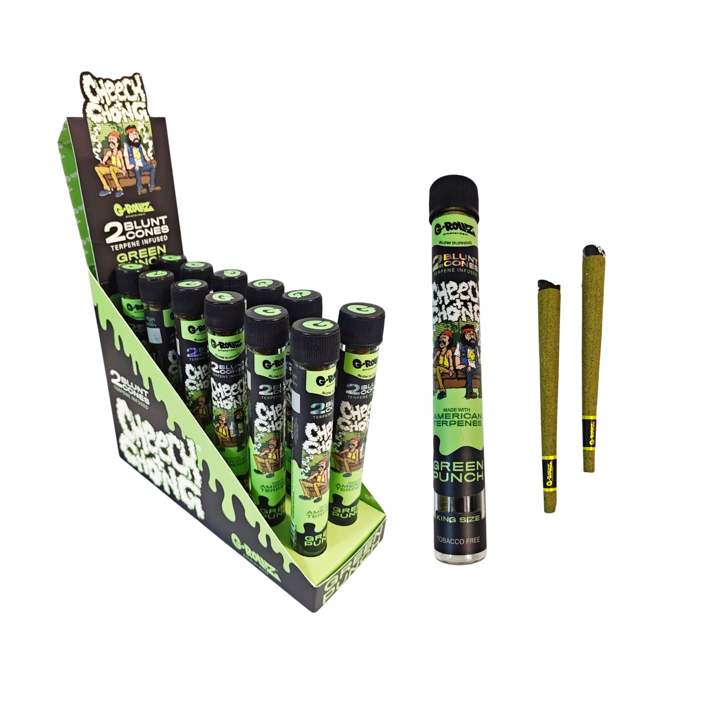 Grollz Conos Terpenos Tubo Green Punch